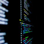 a close-up of several computer servers